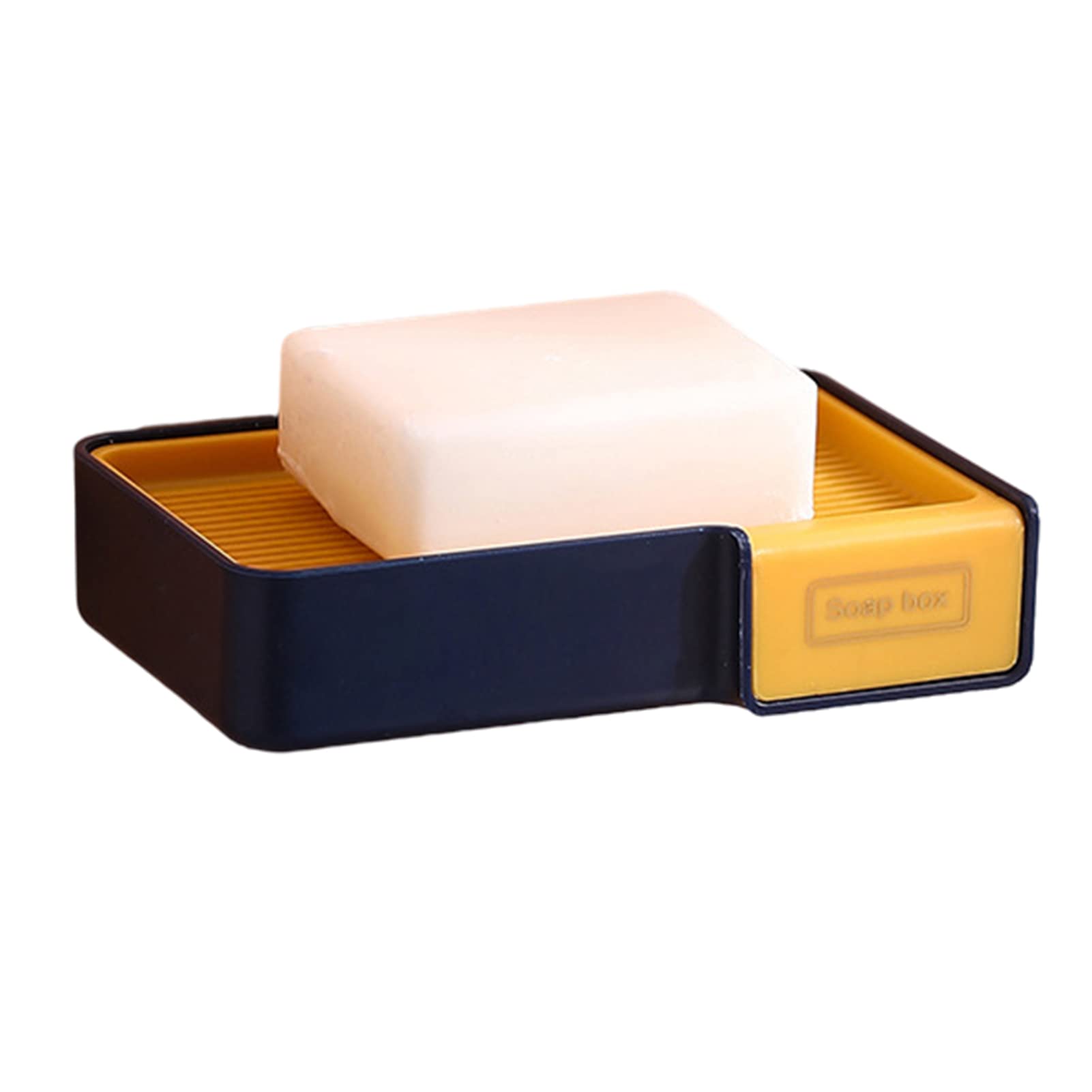 Seifendose Mit Flip-Deckel & Abtropfschale - Selbstklebend Für Bad & Küche