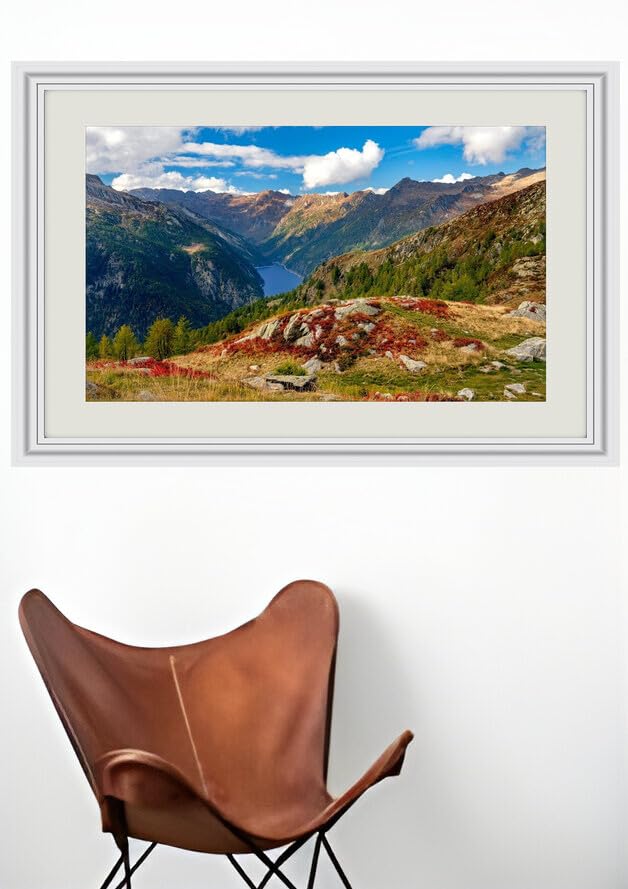 JVERF - JZZJ29940 Switzerland Mountains Stones Scenery Ticino| Self-Adhesive Painting | Frameless