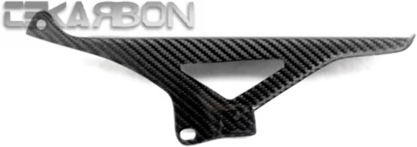 Replacement Upper Chain Guard, for Aprilia RSV4 (2009-2019), Carbon Fiber, 2x2 Twill Weave Glossy
