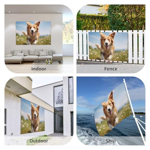 Bannière décorative pour chien double face en polyester robuste qui ne se décolore pas - 6