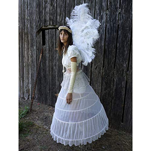 Zucker Adult Angel Fairy Wing - White Ostrich Feather Wings - Costume Party, Carnival #TOP4