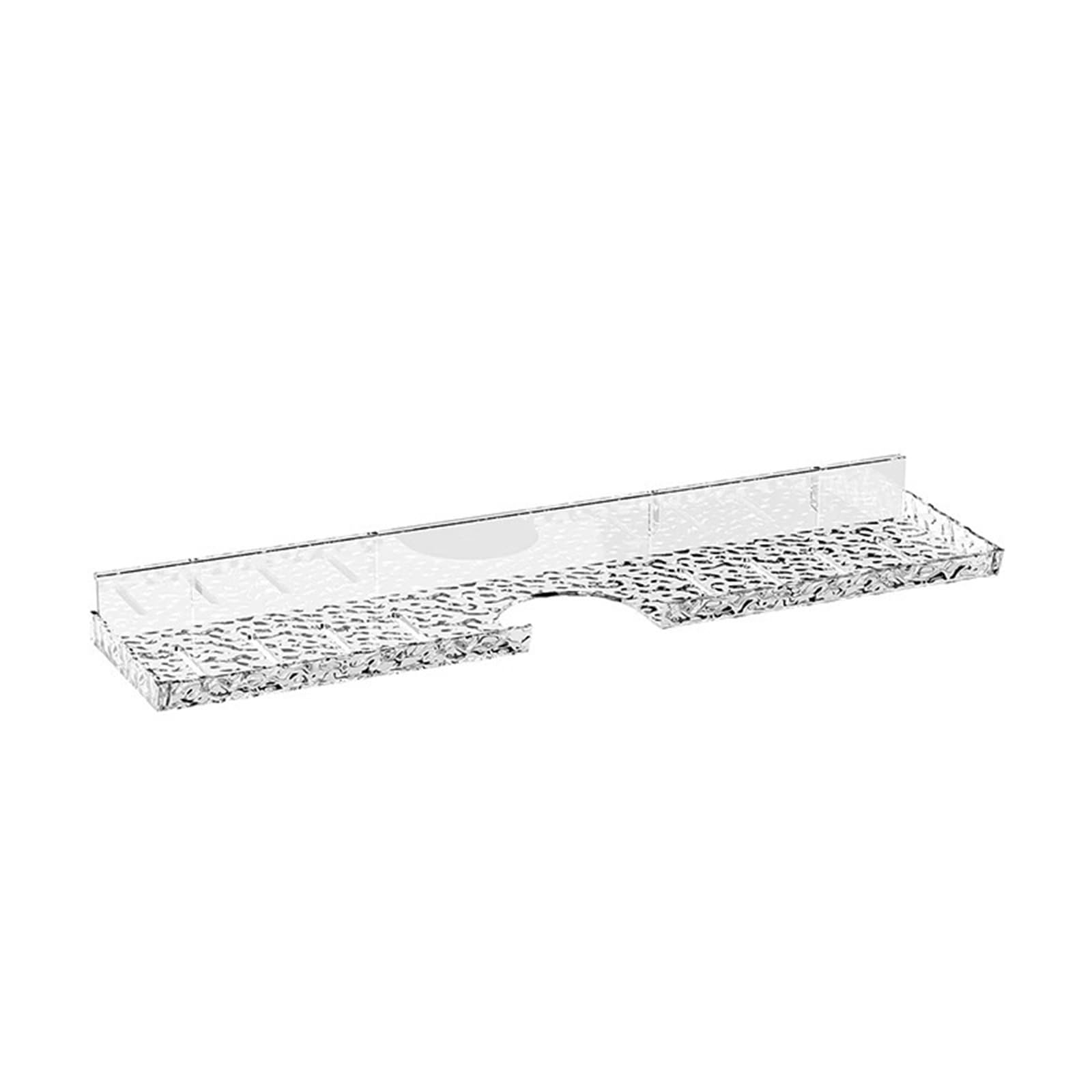 Mekalero A Clear Bathroom Rack Space Saving Floating Stand Easy Installation Storage Rack Floating Faucet Shelf Screw Bathroom Storage Shelf