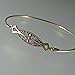 Art Deco Filigree Wedding Bangle Bracelet - G