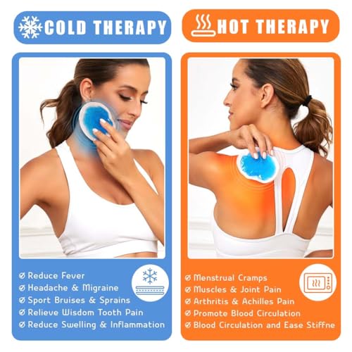 EIHI 5 Pièces Poche de Glace Réutilisable Froid ou Chaud, Poche de Gel Chaud-Froid pour les Blessures – vue 3