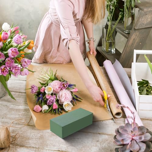 Floral Foam 3PCS Flower Foam Green Wet Dry Floral Foam Blocks Florist Plant Foam Bricks for Artificial and Fresh Flower Arrangement DIYs Crafts Weddings 23x10.5x7cm image 5