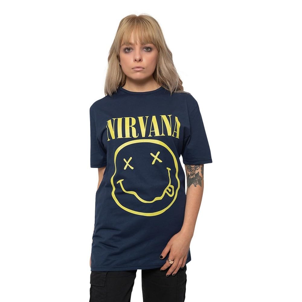 NIRVANA スミルースマイル Tシャツ Lサイズ Amazon.co.jp: Nirvana 片面スマイルTシャツ US サイズ: X-Large
