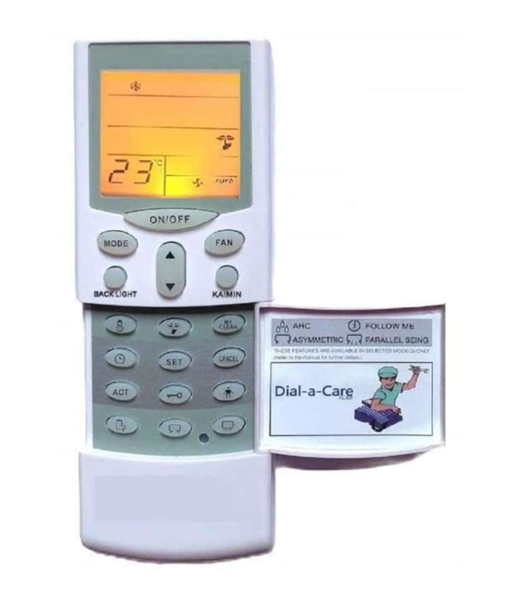 GMQ Air Conditioner Remote Control Compatible for Hitachi Split/Window AC Remote with Backlight Your Old Remote Must Be Exact Same AC-168 White-image-16