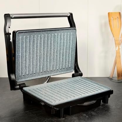 Cecotec Elektrischer Kontaktgrill und Sandwichmaker Rock'nGrill Rapid. 1500 W, Grillfläche 24,5 x 17,3 cm, RockStone-Beschichtung, anpassbare obere Platte, Fettauffangschale. – Bild 7