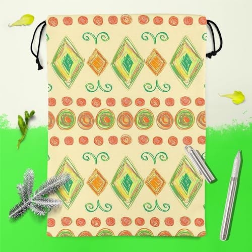 Image of ArtzFolio Hand Drawn Design D4 | Reusable Sack Bag | Bag for Gym, Storage, Vegetable & Travel