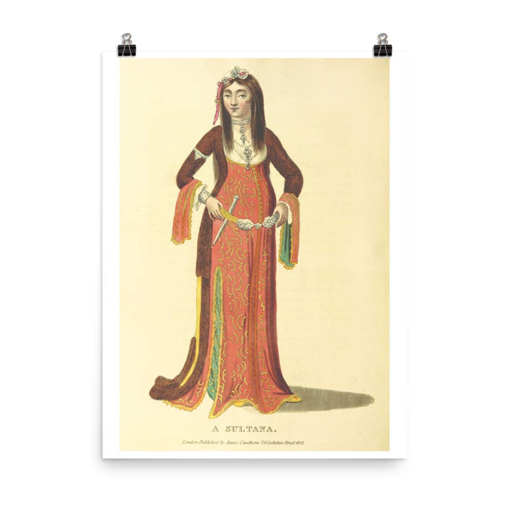 Poster vintage turc Sultana albanien dans votre salon rétro