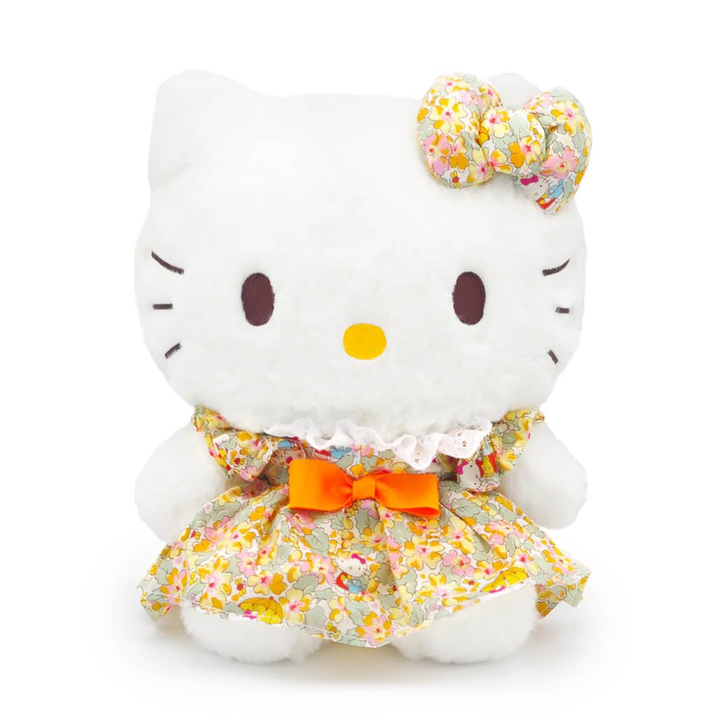 Telegram Shop Xmail - Peluche "Liberty Fabrics x Hello Kitty S Yellow" (sin telegrama) Sanrio Kitty Print Celebration Gift