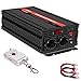 1500W 3000W Onda Sinusoidale Pura Power Inverter DC 12V in AC 220V 230V Trasformatore di Potenza Convertitore con 50M Telecomando Senza Fili Display LED 2 Prese EU e Una 2,1A USB