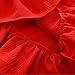 Toddler Kids Baby Girls Ruffles Flowers Tops Solid Ruched Shorts Pants Outfits Teen Fashion Outfits (Red, 100)