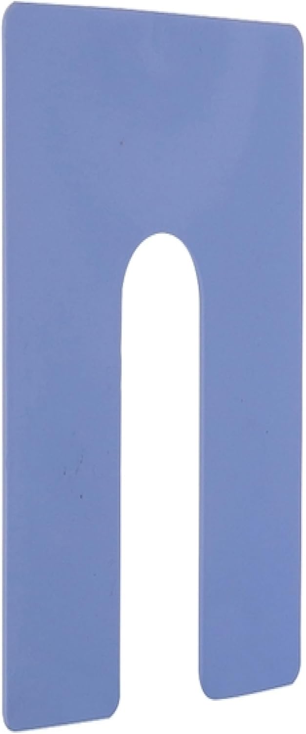 Brixwell PHS164-XCP500 1/16" x 4" Plastic Horseshoe Shim Blue - Pack of 500
