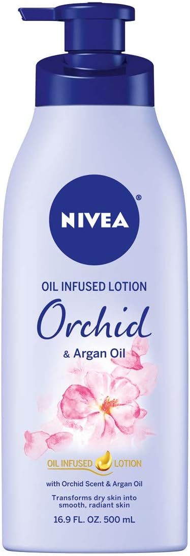 NIVEAOil Infused Body Lotion Orchid and Argan Oil, 16.9 Fluid Ounce