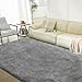 5X8 Ultra Soft Rug for Living Room, 5X8 Fluffy Shag Area Rug for Bedroom, Modern Shaggy Carpets Fuzzy Rug for Teens Dorm Nursery Home Decor Aesthetic, Upgrade Anti-Skid Durable, Grey