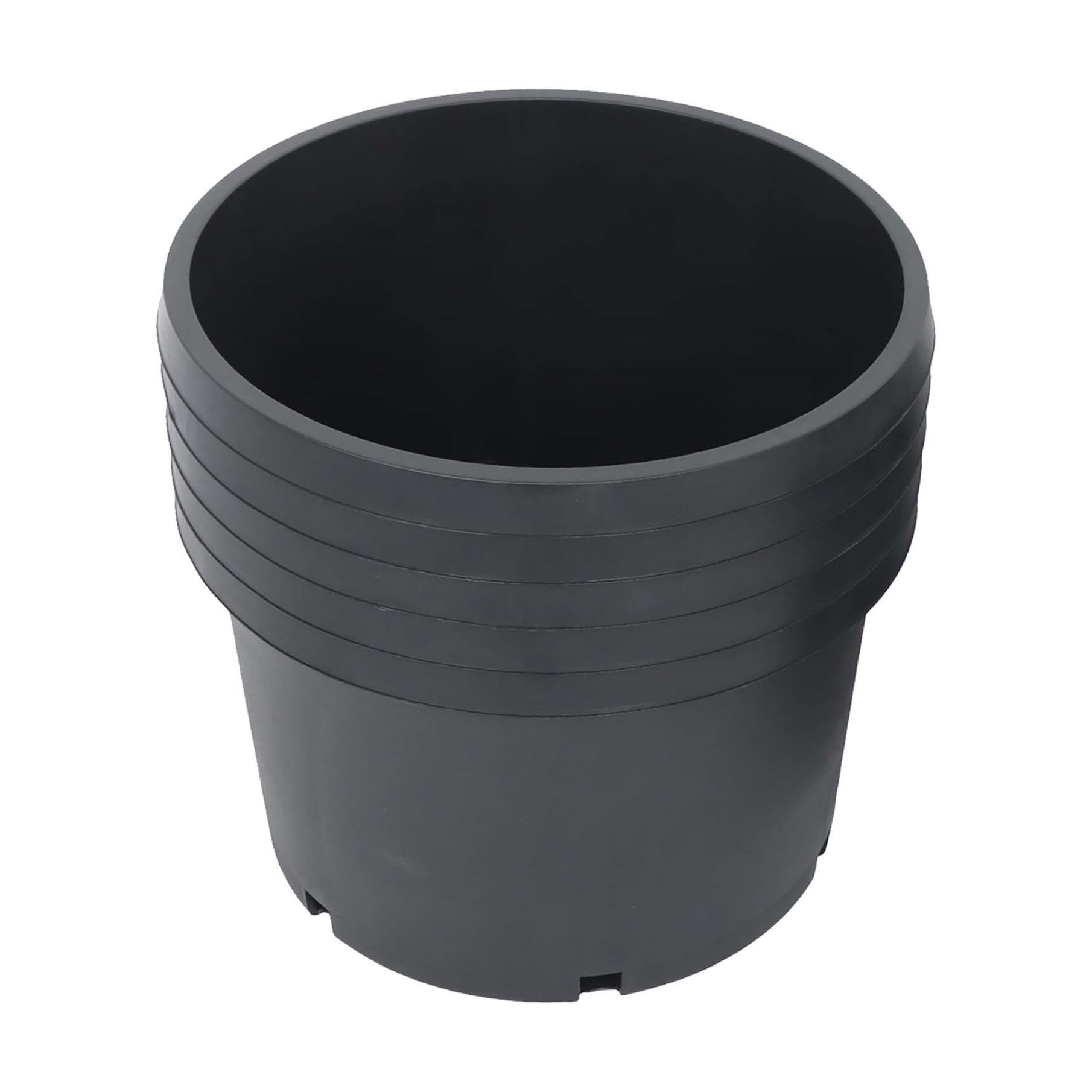 Nursery Pot 1 Gallon 1 Gal 2 Gal 3 Gal 5 Gal 7 Gal 10 Gal 15 Gal Nursery Container Injection Molded Pot Fit for Plants Soil Growers or Hydroponics (5,10 Gallon)