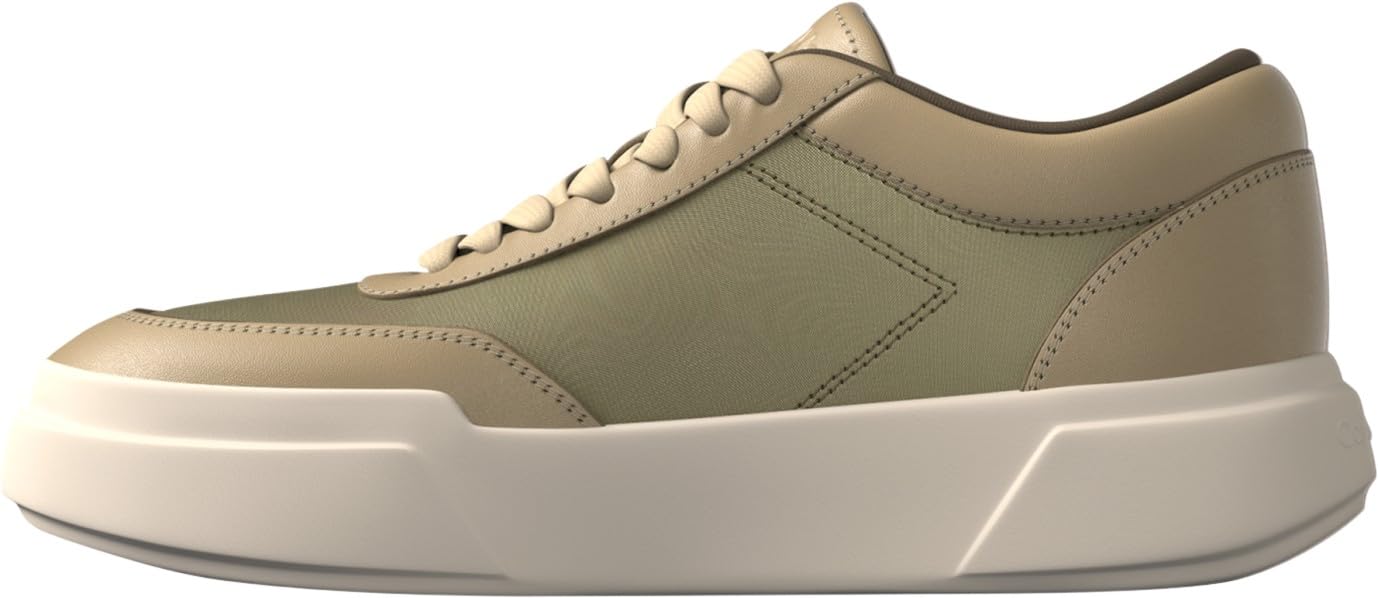 Calvin Klein Women's Chunky Cups Laceup OXF Mix Mat HW0HW03266 Low Top, Beige (Ck Nude/Desert Taupe/Nutmeg), 6.5