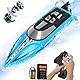 VOLANTEXRC RC Boot Vector S – 2,4-GHz Speedboot, 45+ km/h, für Pools & Seen – Rennboot für Kinder und Erwachsene (Blau)