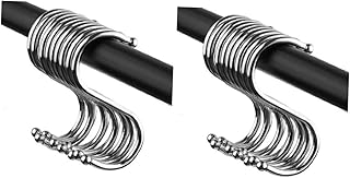 Cabilock Coat Hanger 20 pcs Heavy Duty s Metal Clothes Rack Metal Hangers Hooks S-Shaped Hook s-Hook Ordinary Coat Hanger Clothes Hanger