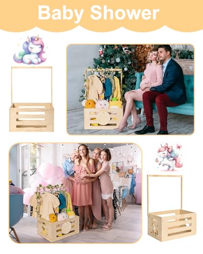 Woodenbabyshowercrateclosetbabygiftbasketwithhandlegarlandbabyannouncementsignstringlightshangerslargebabystoragecratehampernewbornwelcomegiftforpregnancy Urban Country Home Decor Wooden baby shower crate closet baby gift basket with handle garland baby announcement sign string lights hangers large baby storage crate hamper newborn welcome gift for pregnancy urban country home decor