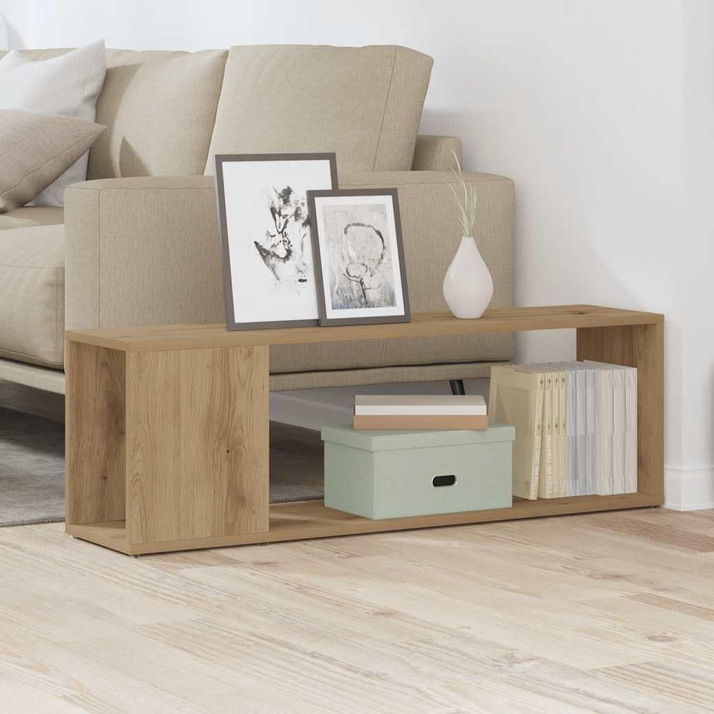 TV-Schrank Artisan-Eiche 100x24x32 cm Holzwerkstoff | Reichlich Stauraum, pflegeleicht mit feuchtem Tuch, robuste glatte Oberfläche, für Wohnzimmer
