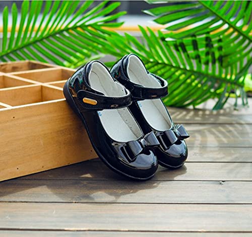 Girl's Mary Jane Bowknot Ballet Ballerina Flats Strap School Uniform Dress Shoes(Toddler/Little Kid)4