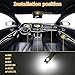 HIPOPY 42 Pcs Car LED Lights Kit, Auto Interior Bulbs Set, 6000K 12V T10 For Accessory, Brake, License Plate, Map, Parking Lights