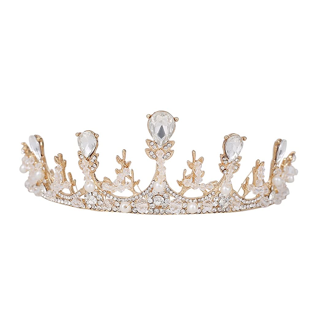 Tiaras Brillantes Hechos a Mano Diamantes de imitación Cristales Corona Novia Boda Tocado Accesorios de joyería for el Cabello