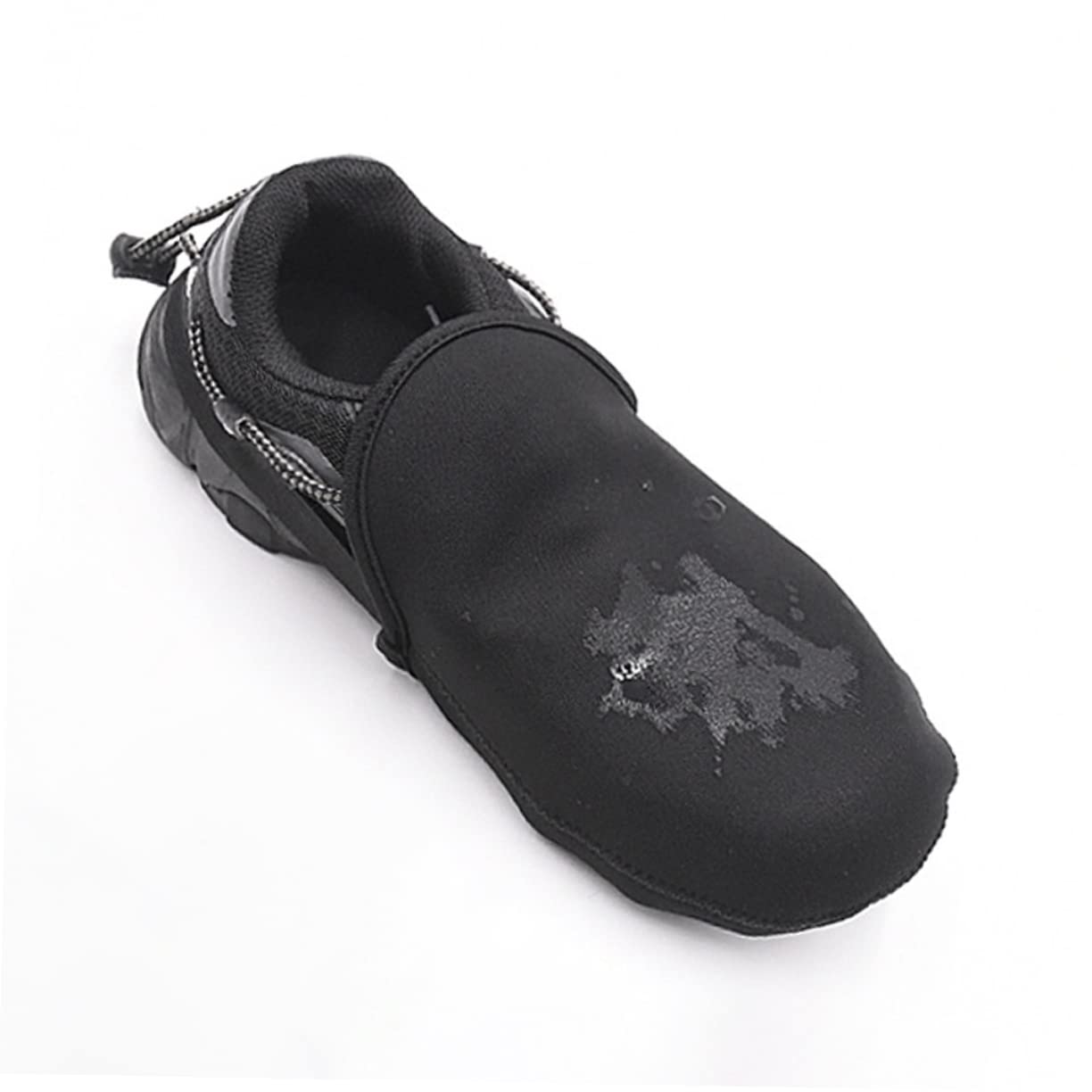 Toyvian Überschuhe für Fahrradschuhe hoch Knöchel Beschützer gepolstert Abdeckung elastikband elastischer guertel gegen Feuchtigkeit Überschuhe reiten Schuhe Decken Gummiband Black