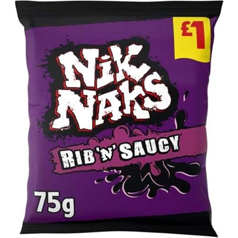 Nik Naks 20x75g (£1 PMP) (Rib 'n Saucy) Cover