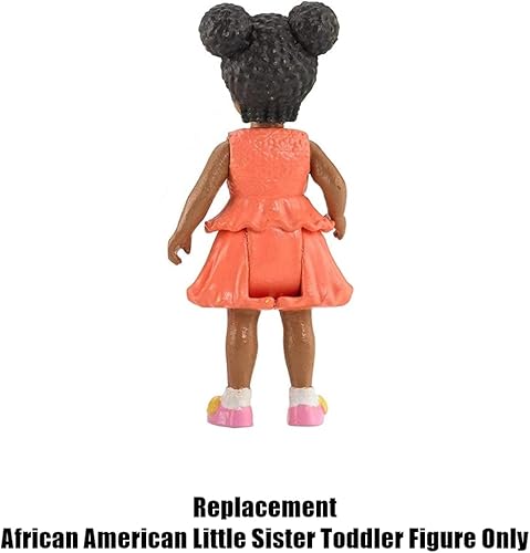 Miniatura 4 de Figura de repuesto para casa de muñecas familiar amorosa - BML25  Figura de hermana pequeña afroamericana