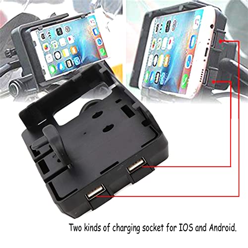 Image of Motorcycle Phone Navigation Bracket Phone Holder USB Charging Mount Stand for R1200GS ADV F700 800GS CRF1000L