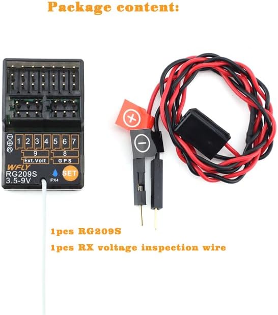 WFLY 6 Channels rc car Receiver RG206S rc Receiver for WFLY X9S rc car Transmitter
