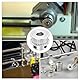 QUARKZMAN 2GT Riemenscheibe 30 Zähne 8mm Bohrung Aluminium Zahnriemenscheibe für 6mm Breite 30T Zahnriemen mit Sechskantschlüssel für 3D-Drucker, CNC, Umlenkrolle Pulley-2 Stück Silber
