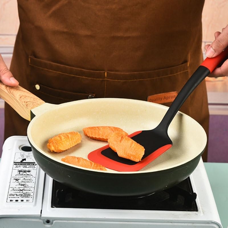 10 Piece Set of Non Stick Pans for Cooking Spatula for Soup Stir Frying Pan Fish for Potatoes Stewing