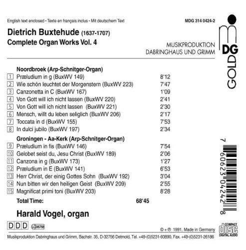 Miniatura 2 de Buxtehude Organ Works, Vol. 4 Vogel