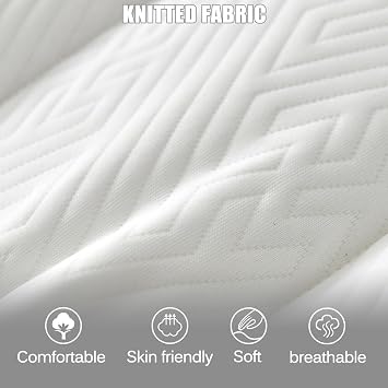 Memory Foam Table Topper 4cm Thick NonSlip Pad with Elastic Band for Spa Salon & Treatment CouchWhite 190 x 70cm Ideal for Beau & Lash Beds