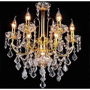 Putian? Chandeliers Crystal Golden/LED Traditional/Classic Living/Bed/Dining/Kitchen/Study Metal, 220-240v