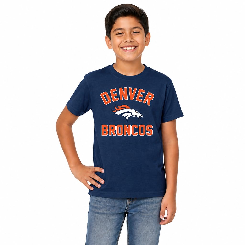 Youth NFL Football T-Shirt - Tagless Cotton Blend Fan Tee