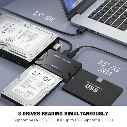 Adaptador Universal USB 3.0 a SATA/IDE para Disco Duro miniatura 2