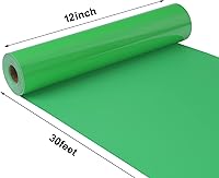 Vista 50 de TUMIYA HTV Heat Transfer Vinyl Rolls - 12" x 30 Ft HTV Vinyl, Black Iron on Vinyl DIY Design for T-Shirt (Black)