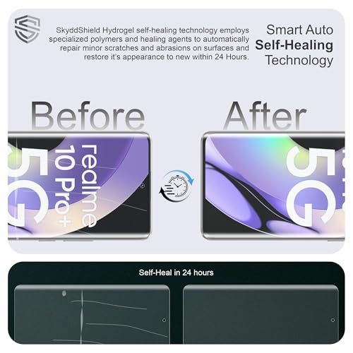 Image of Anti Glare Matte TPU hydrogel Edge to Edge Screen Protector Guard For Realme 10 Pro Plus (6.7 Inch) With Installation Kit | Support Fingerprint | Edge to Edge Coverage