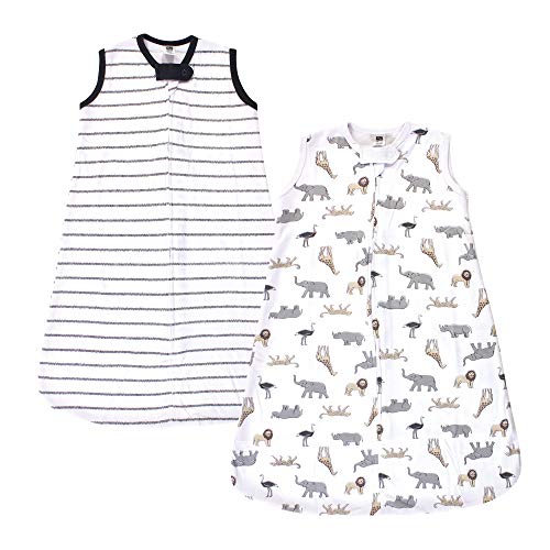 Image of Hudson Baby Unisex BabyCotton Sleeveless Wearable Sleeping Bag, Sack, Blanket