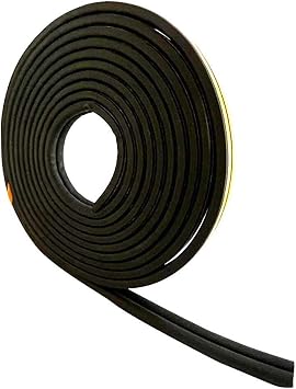 Contacall Bondit Double Winding Rubber Door and Window Insulation Tape Wick 8 Meters Black