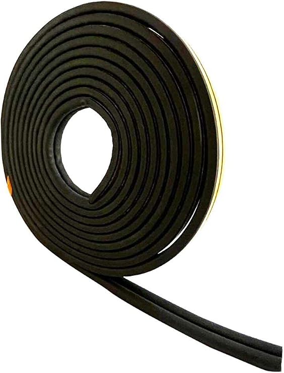 Contacall Bondit Double Winding Rubber Door and Window Insulation Tape Wick 4 Meters Black