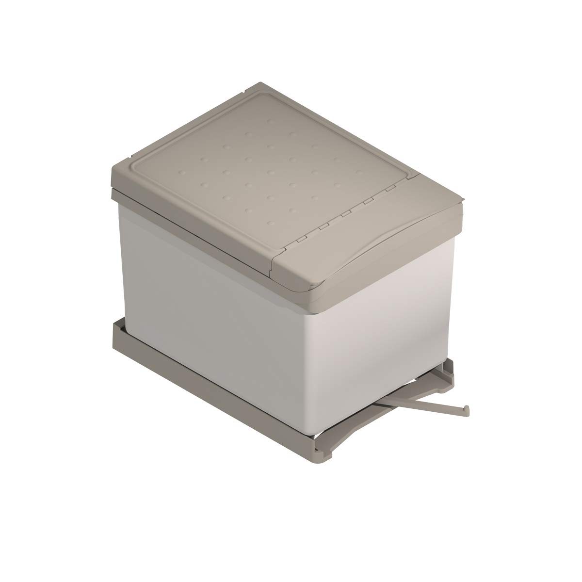 Menage Confort Poubelle de recyclage amovible - 2 bacs intégrés de 21/21 ou 16/16 - pour meuble de cuisine, 21/21
