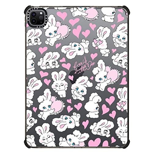 Coque ultra impact iPad Pro 11 Sweetheart Mix Foxy Illustrations noir transparent