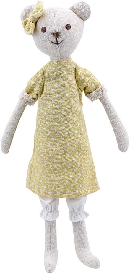 Wilberry - Linen - Bear in Dress Soft Toy - WB004223
