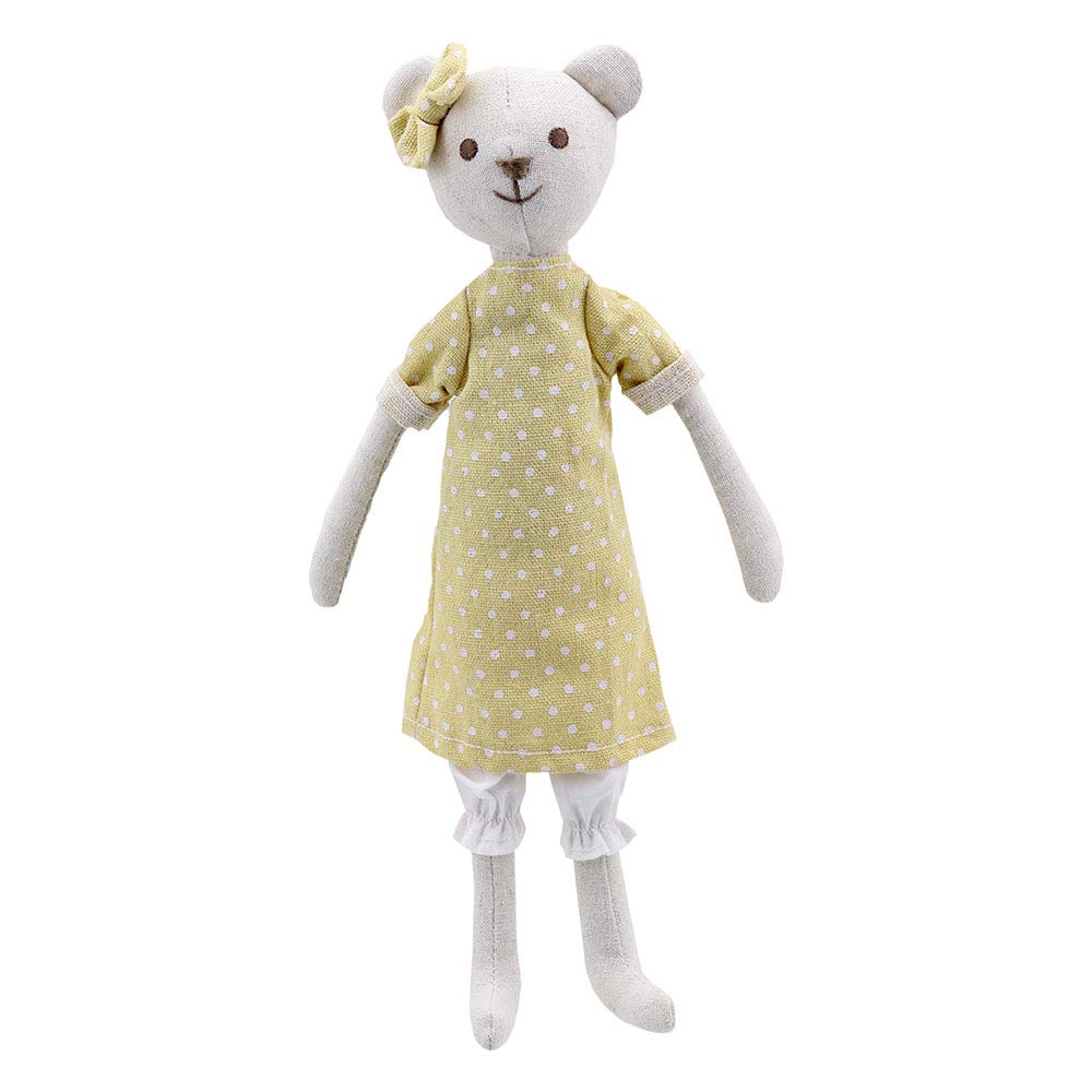 Wilberry - Linen - Bear in Dress Soft Toy - WB004223